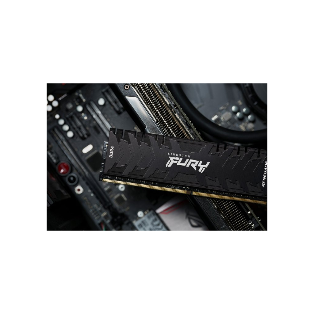 Модуль пам'яті для комп'ютера DDR4 32GB 3200 MHz Renegade Black Kingston Fury (ex.HyperX) (KF432C16RB/32) зображення 12