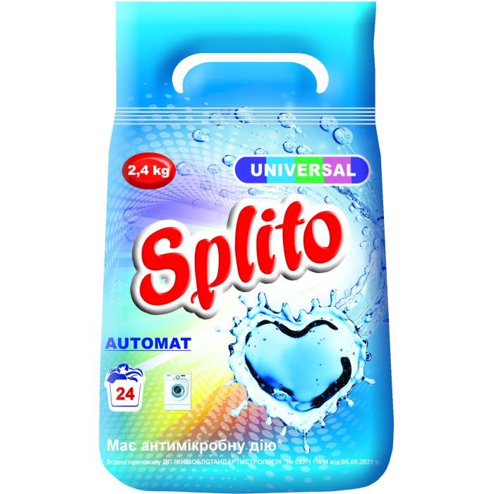 Стиральный порошок Splito Universal автомат 2.4 кг (4820049383027)