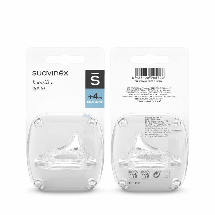 Соска Suavinex силіконова з носиком, +4 міс. (300843) зображення 5