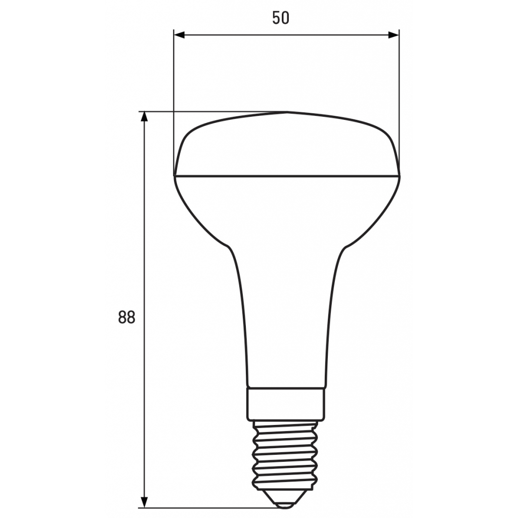 Лампочка Eurolamp LED R50 6W E14 3000K 220V (LED-R50-06142(P)) зображення 3