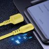 Дата кабель USB 2.0 AM to USB-C 1.0m soft silicone yellow ColorWay (CW-CBUC043-Y) изображение 6