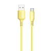 Дата кабель USB 2.0 AM to USB-C 1.0m soft silicone yellow ColorWay (CW-CBUC043-Y)