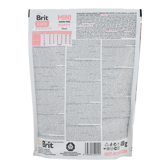 Сухой корм для собак Brit Care GF Mini Puppy Lamb 7 кг (8595602520152) изображение 2