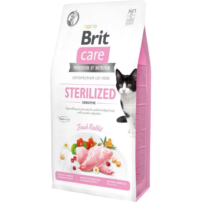 Сухой корм для кошек Brit Care Cat GF Sterilized Sensitive 2 кг (8595602540761)