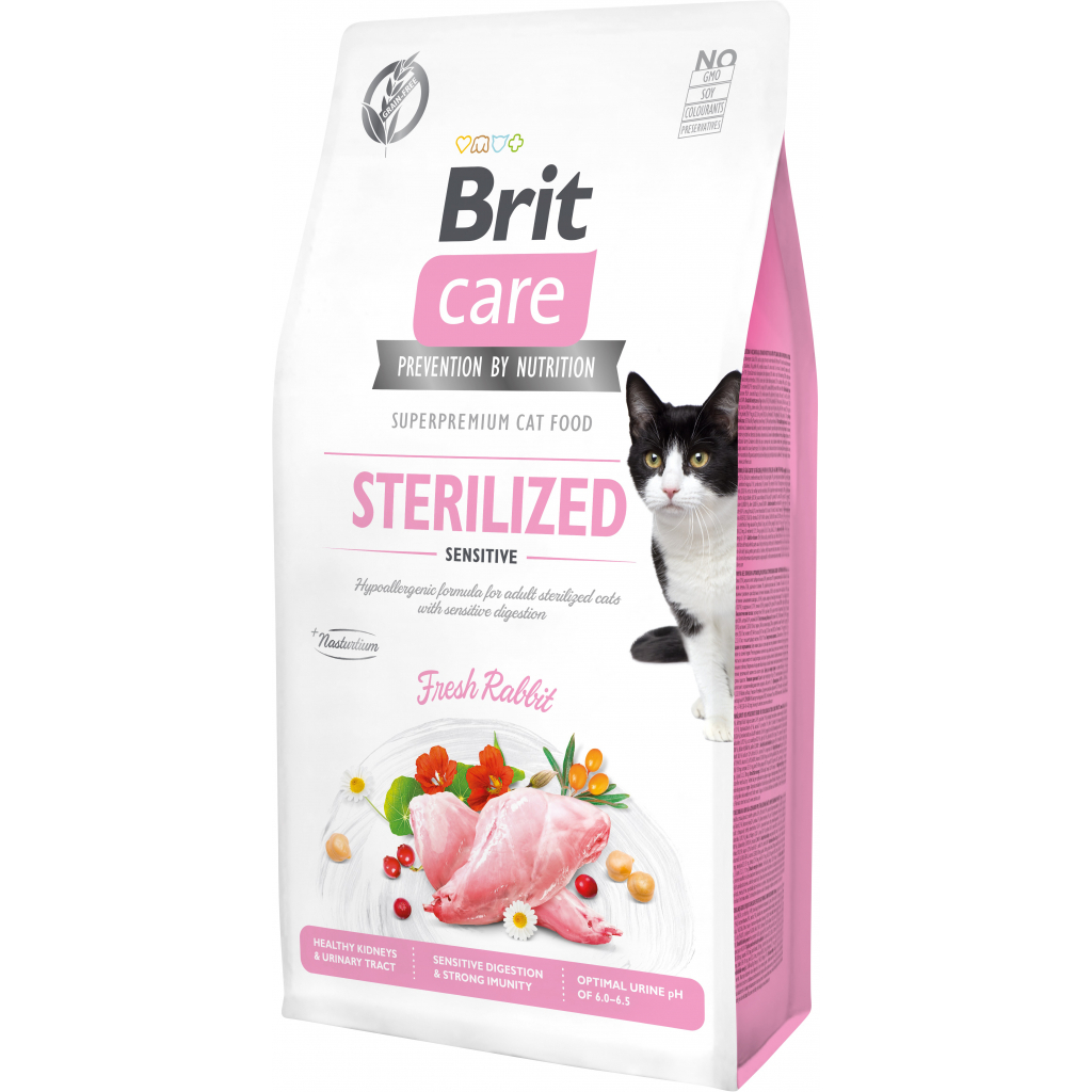 Сухой корм для кошек Brit Care Cat GF Sterilized Sensitive 400 г (8595602540778)
