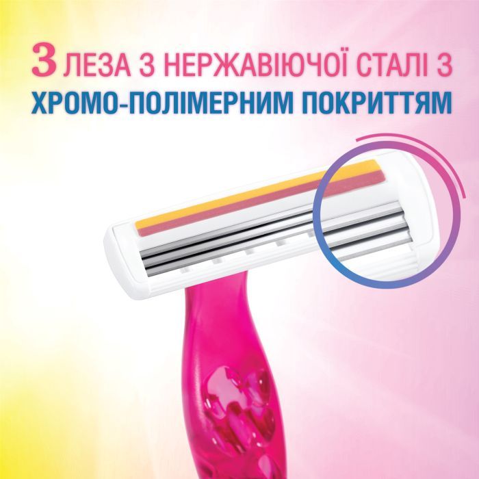 Бритва Bic Miss Soleil Colour Collection 10 шт. (3086123399464) изображение 2