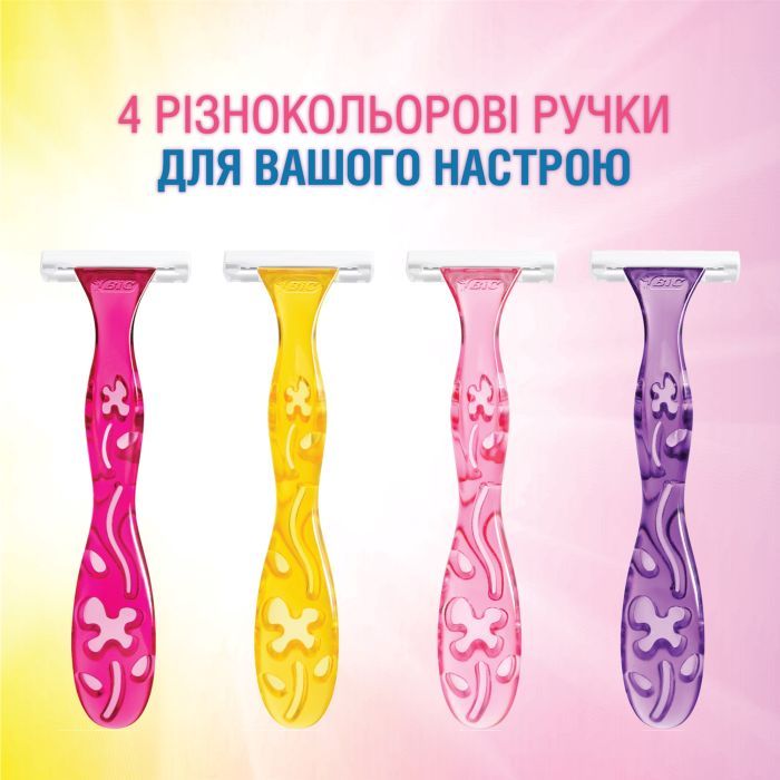 Бритва Bic Miss Soleil Colour Collection 10 шт. (3086123399464) изображение 4