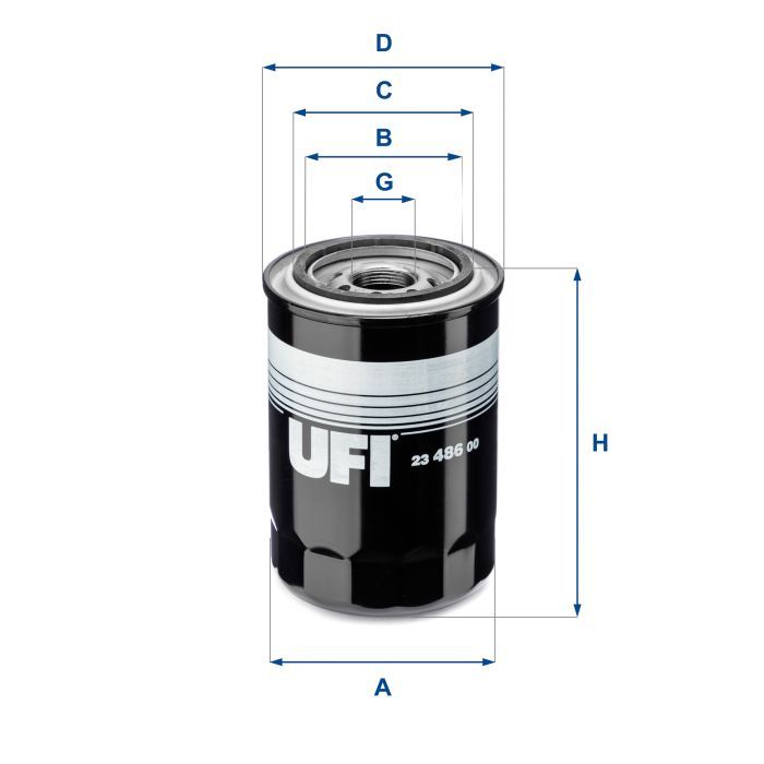 Фильтр масляный UFI 23.486.00
