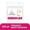 Ватные палочки Lady Cotton в полиэтиленовом пакете 100 шт. (4820048487351) изображение 2