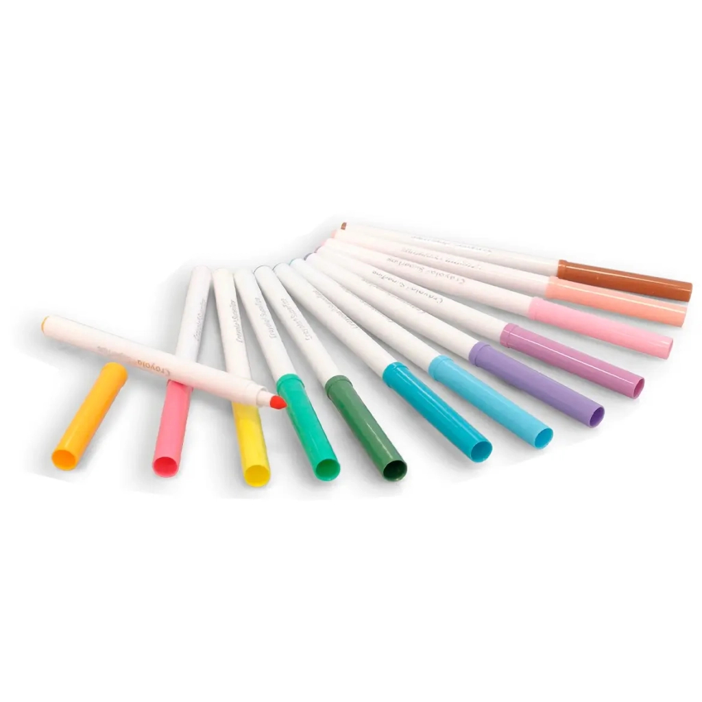 Фломастеры Crayola Supertips (washable) пастельные цвета, 12 шт (58-7515) изображение 3