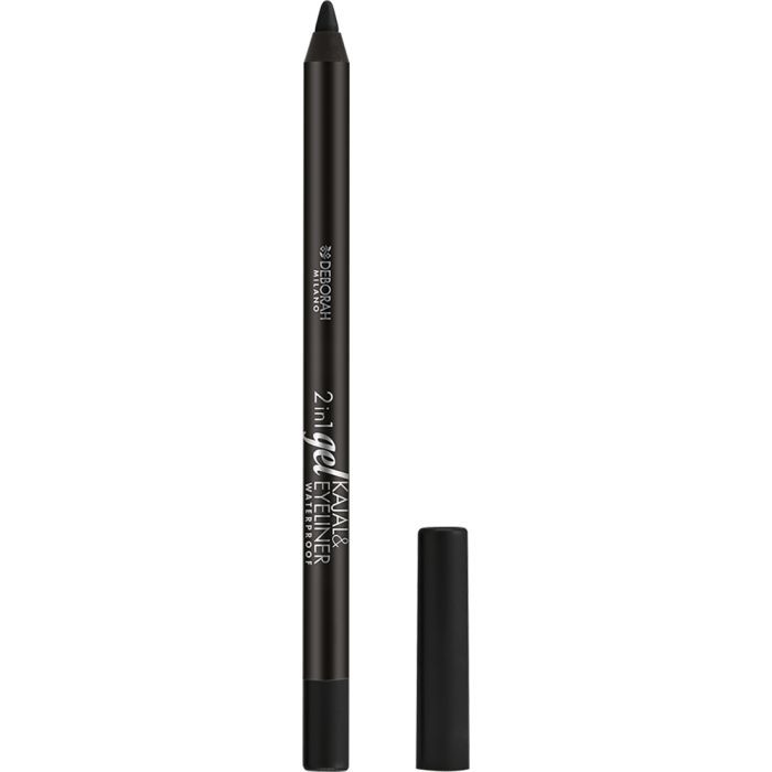 Карандаш для глаз Deborah 2 in 1 Kajal & Gel Eyeliner 01 (8009518222562)