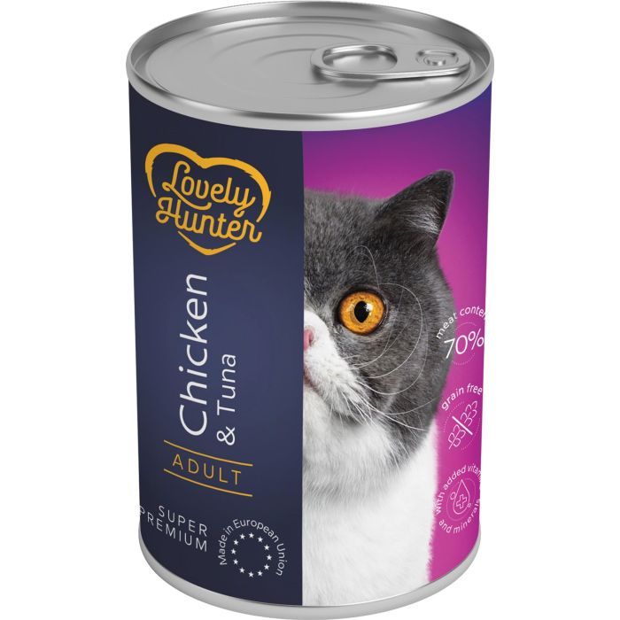 Консервы для кошек Lovely Hunter Sterilised with Chicken and Tuna 400 г (LHU45615)