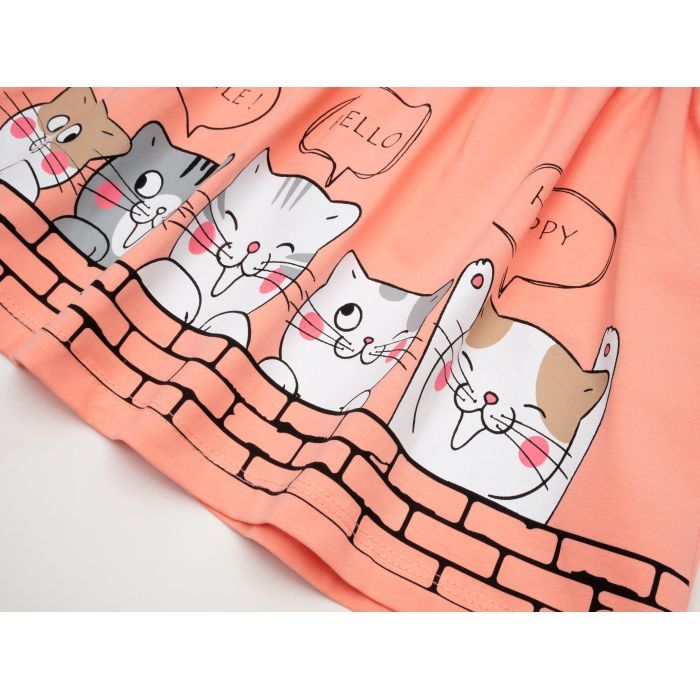 Плаття дитяче Breeze з котиками (17920-116G-peach) зображення 4