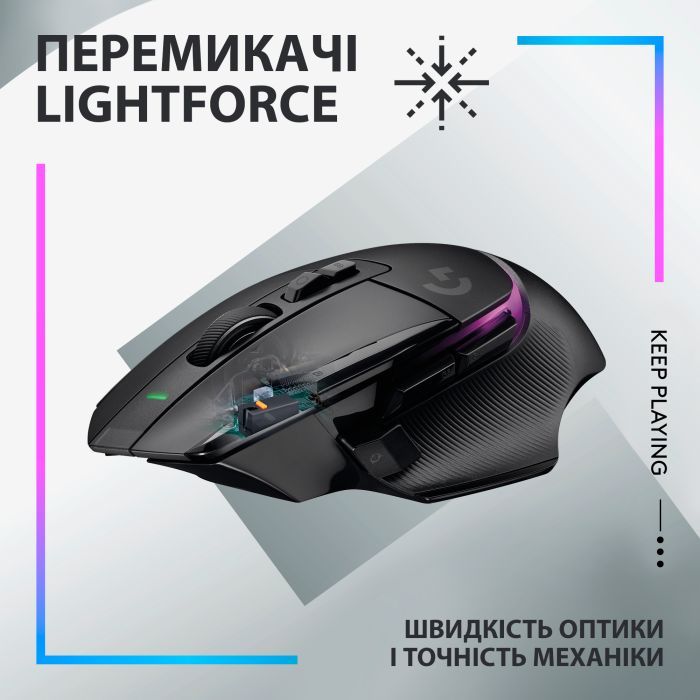 Мишка Logitech G502 X Plus Wireless Black (910-006162) зображення 2