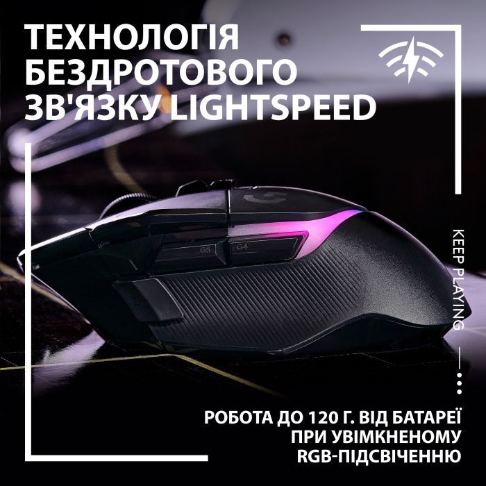 Мишка Logitech G502 X Plus Wireless Black (910-006162) зображення 3