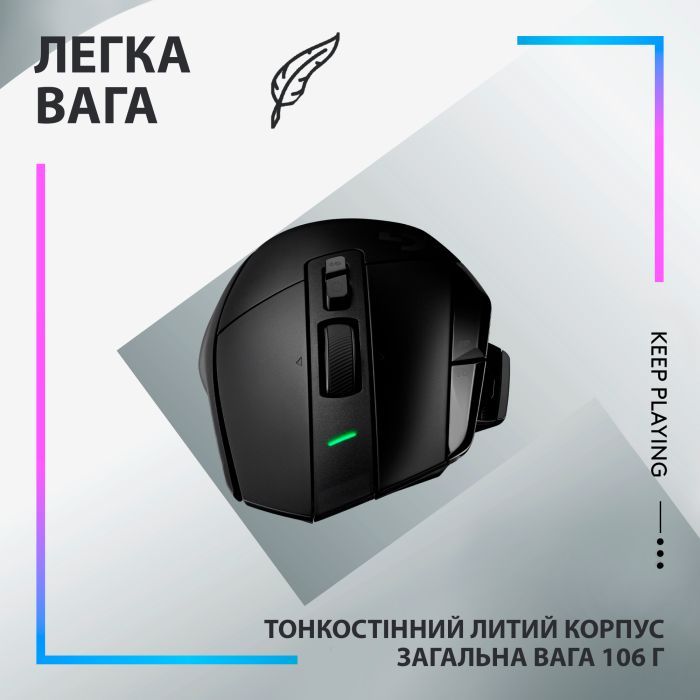 Мишка Logitech G502 X Plus Wireless Black (910-006162) зображення 8