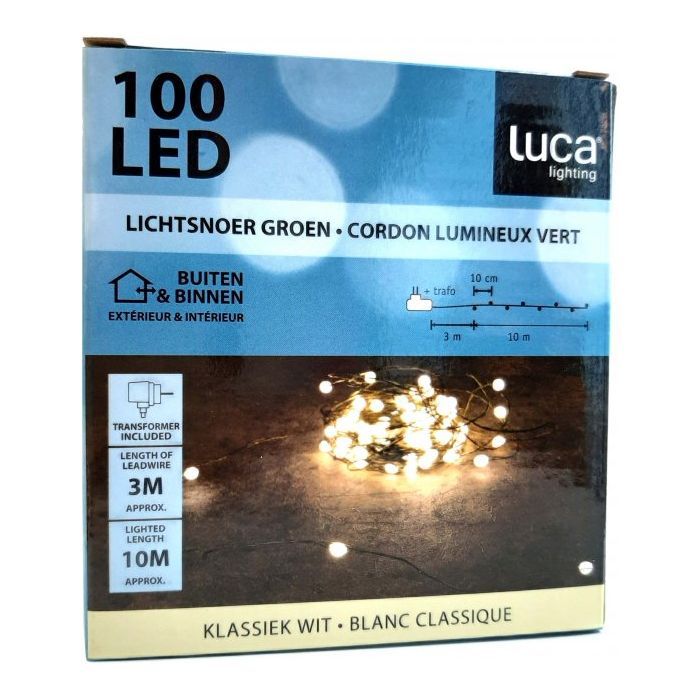 Гірлянда Luca Lighting Струна зелена, 13 м теплий білий (8718861853124) зображення 4