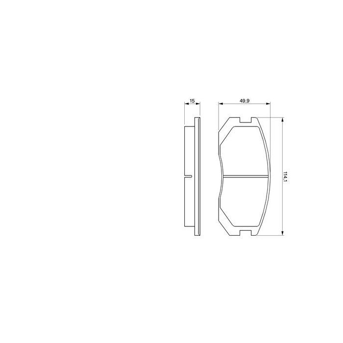 Тормозные колодки Bosch 0 986 460 980 изображение 3