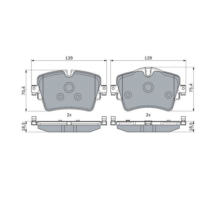 Гальмівні колодки Bosch 0 986 494 940