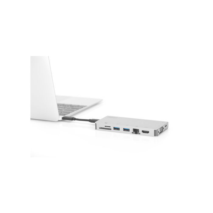 Концентратор Digitus Travel USB-C, 8 Port (DA-70866) зображення 3