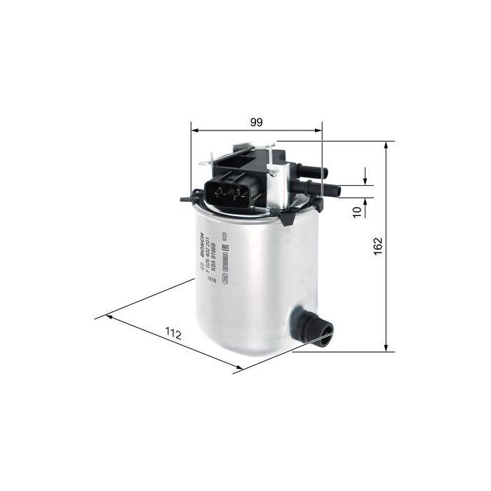 Фільтр паливний Bosch F026402201 зображення 4