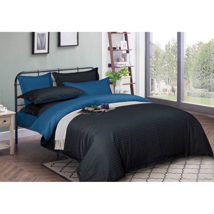 Пододеяльник MirSon Satin Stripe 30-0021 + 30-0019 Minhvan 143х210 см (2200005267417)