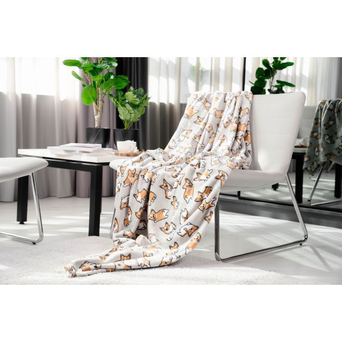 Плед Ardesto Flannel корги, 160х200 см (ART0109PB) изображение 2