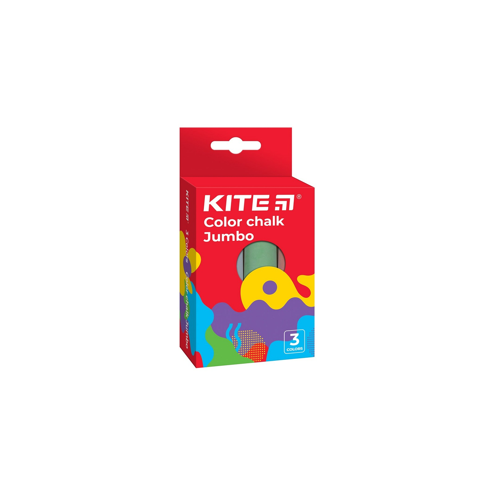 Мел Kite цветной Jumbo Fantasy, 3 цвета (K22-077-2)