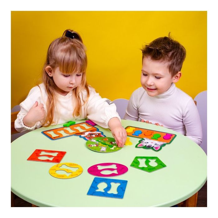 Развивающая игрушка Vladi Toys Игра-сортер Накорми пушистиков (укр) (ZB2002-07) изображение 4