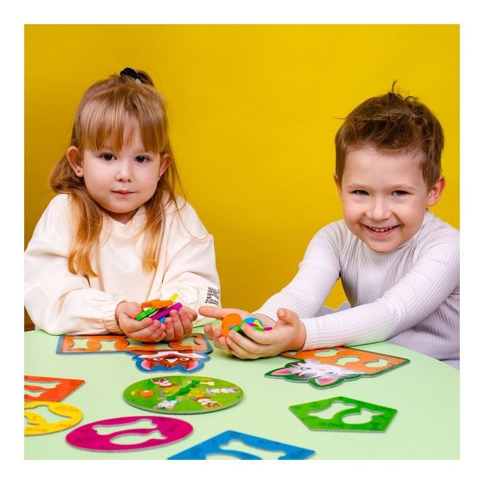 Развивающая игрушка Vladi Toys Игра-сортер Накорми пушистиков (укр) (ZB2002-07) изображение 5