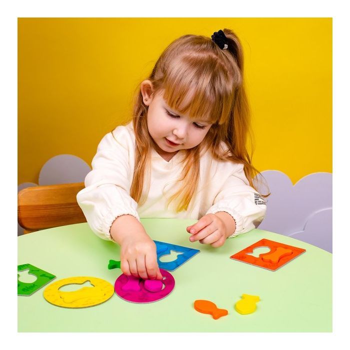 Развивающая игрушка Vladi Toys Игра-сортер Накорми пушистиков (укр) (ZB2002-07) изображение 6