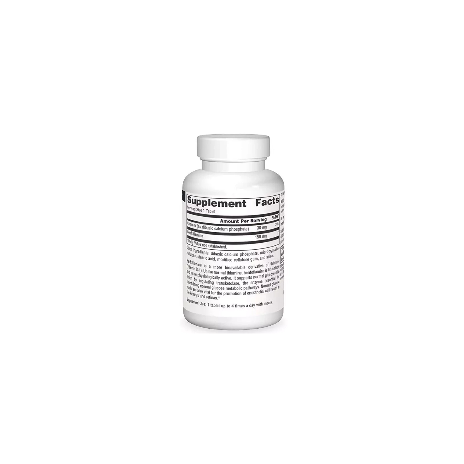 Вітамінно-мінеральний комплекс Source Naturals Бенфотіамін, 150 мг, Benfotiamine, 30 таблеток (SN1905) зображення 2
