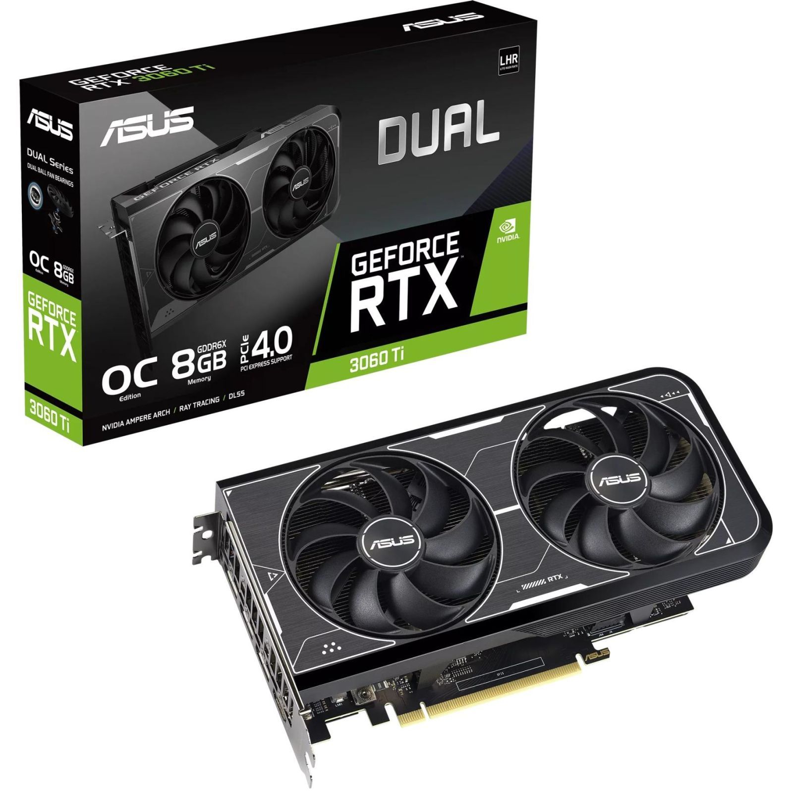 ᐈ Купить видеокарту ASUS GeForce RTX3060Ti 8Gb DUAL OC GDDR6X