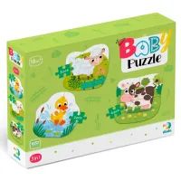 Пазл DoDo 3 в 1 Сільські тварини (300393)