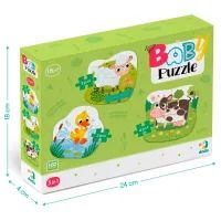 Пазл DoDo 3 в 1 Сільські тварини (300393) зображення 4