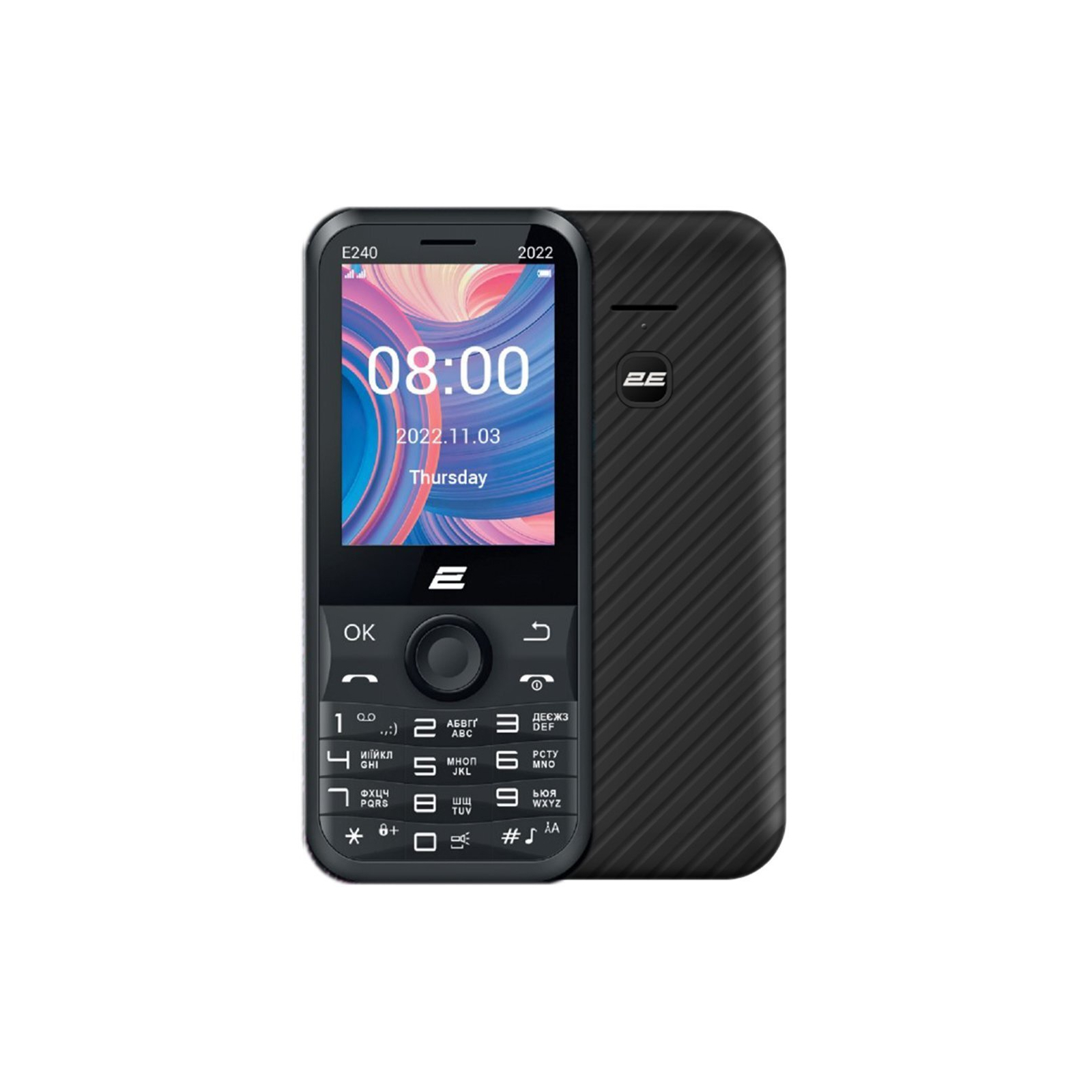 Мобільний телефон 2E E240 2022 Dual SIM Black (688130245159)