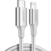 Дата кабель USB-C to Lightning 2.0m US304 20V/3A 60W Silver Ugreen (70525) изображение 2