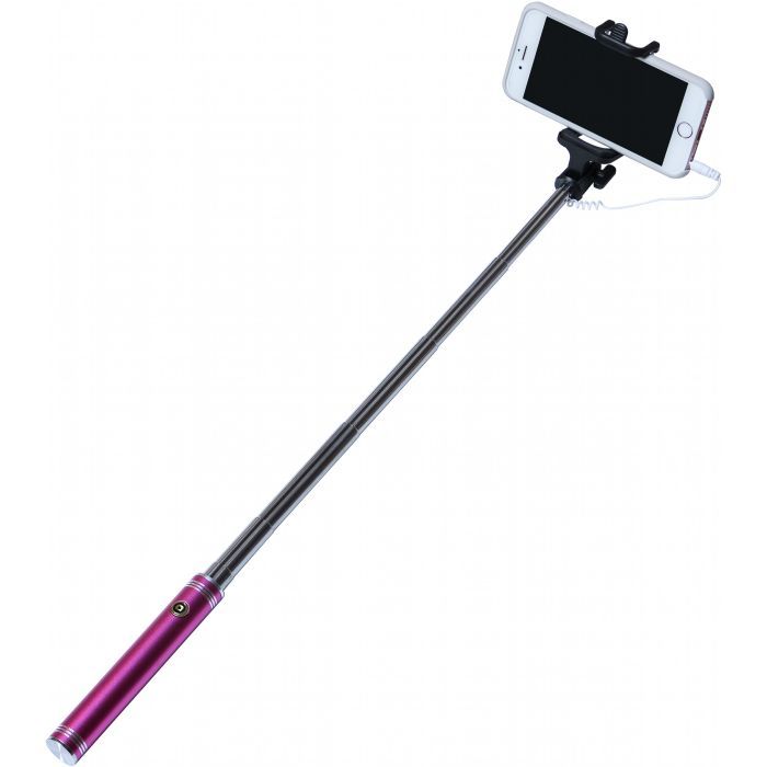 Монопод для селфі Grand-X Metallic 3,5 U-крепление 170-750мм Pink (M35UP) зображення 6