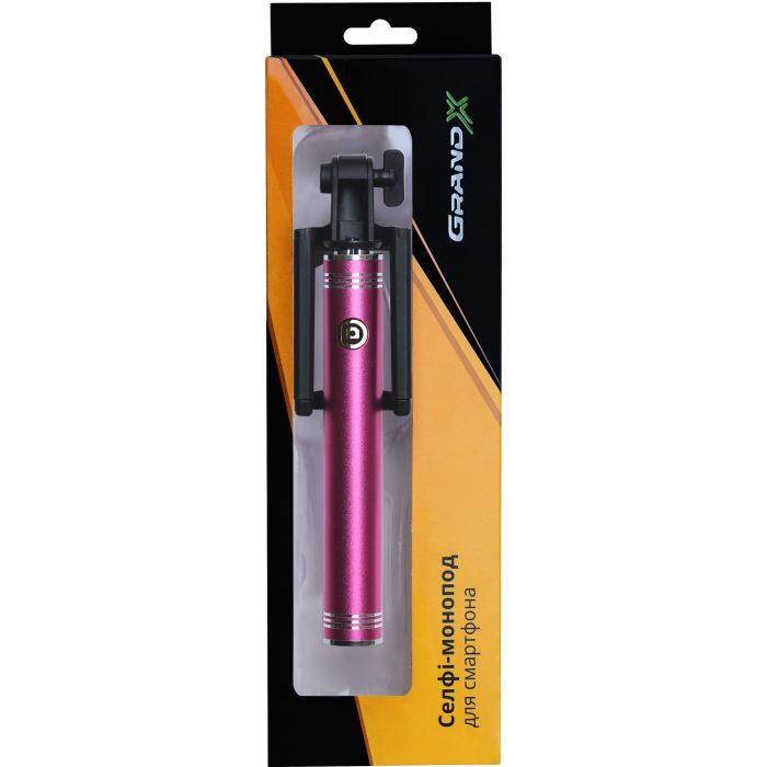 Монопод для селфі Grand-X Metallic 3,5 U-крепление 170-750мм Pink (M35UP) зображення 8