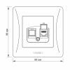 Компьютерная розетка Videx BINERA CAT6 (VF-BNSK1PC6-W) изображение 6