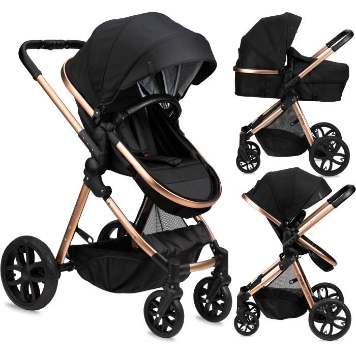 Коляска MoMi 2 в 1 Limuru Black (WOSP00029) изображение 3