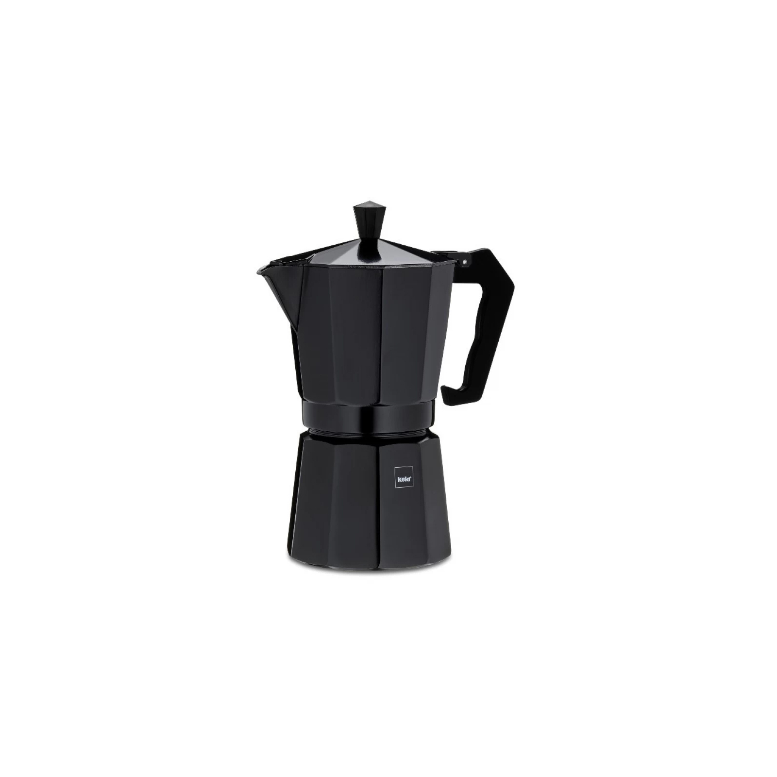 Гейзерна кавоварка Kela Italia 450 мл 9 Cap Black (10555)
