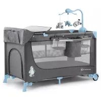 Кроватка Kinderkraft манеж с пеленатором Joy Blue (5902533911288)