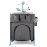 Кроватка Kinderkraft манеж с пеленатором Joy Blue (5902533911288) изображение 4