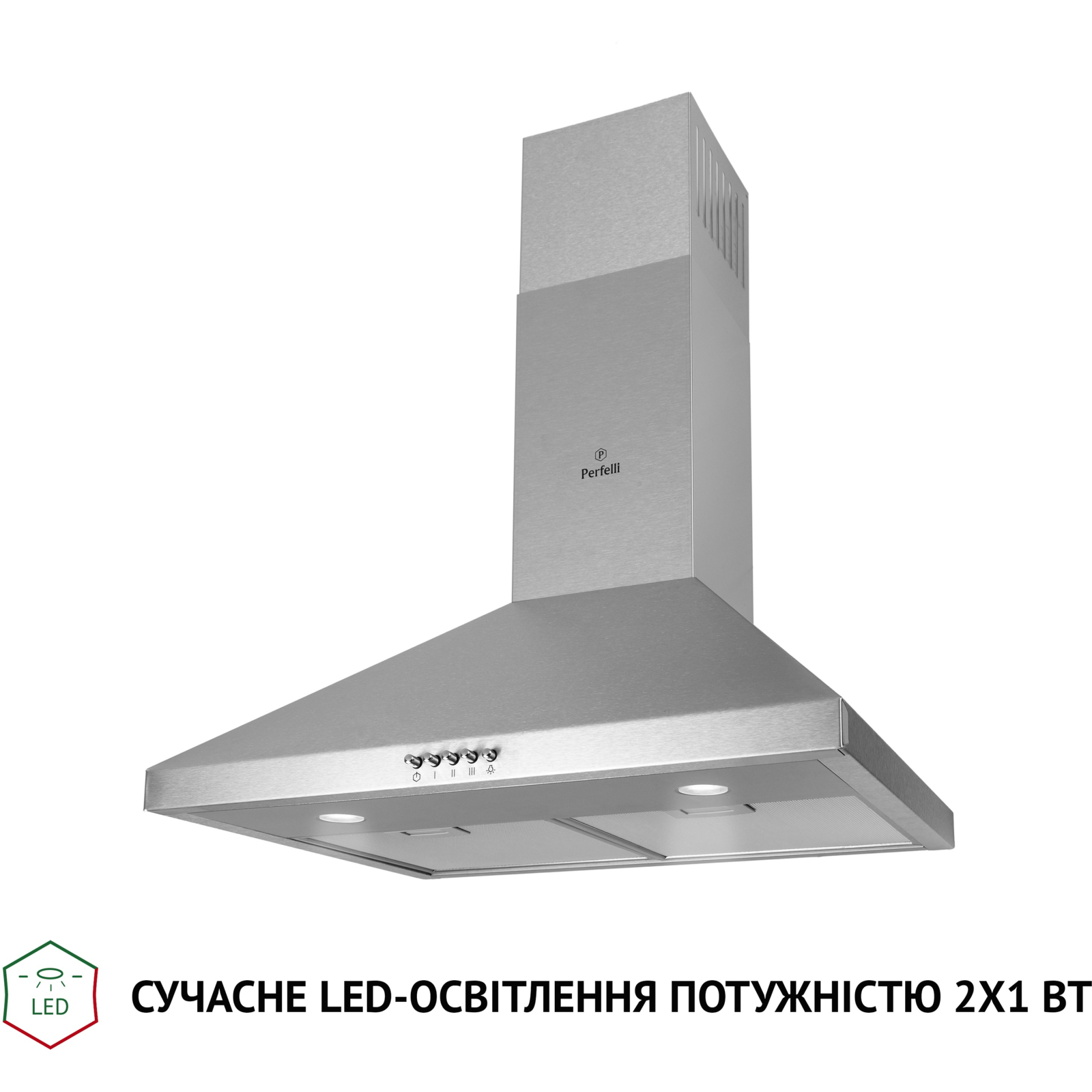 Витяжка кухонна Perfelli K 6402 BL 850 LED зображення 3