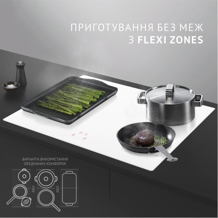 Варочна поверхня Perfelli HI 684 WH зображення 11