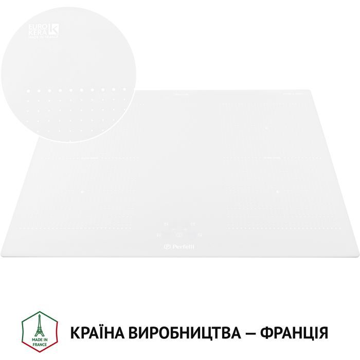 Варочна поверхня Perfelli HI 684 WH зображення 4