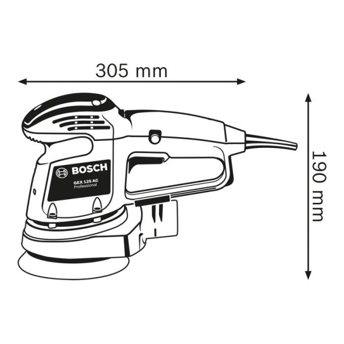Шліфувальна машина Bosch GEX 34-125 (0.601.372.300) зображення 2