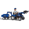 Веломобіль Falk Ranch трактор на педалях з причепом Синій (3016203090233) (3090W) зображення 5