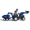 Веломобіль Falk Ranch трактор на педалях з причепом Синій (3016203090233) (3090W) зображення 6